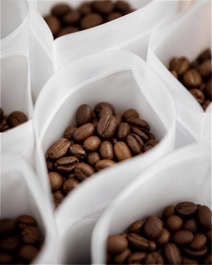 Freshly roasted espresso beans