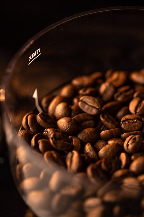 Single origin beans in the hopper